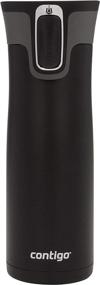 img 4 attached to Contigo West Loop AutoSeal 20 oz Matte Black Travel Mug: Double Wall Insulated Excellence