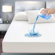 🛏️ ultimate protection: 2 pack twin size 100% waterproof mattress protectors – noiseless, ultra soft, breathable cover stretches up to 18 inches – durable and smooth bed cover logo