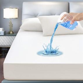 img 4 attached to 🛏️ Ultimate Protection: 2 Pack Twin Size 100% Waterproof Mattress Protectors – Noiseless, Ultra Soft, Breathable Cover Stretches up to 18 Inches – Durable and Smooth Bed Cover