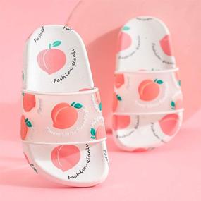 img 3 attached to 🍉 Детские сандалии MIA GARMENT для мальчиков и девочек, водные туфли | Милые фруктовые тапки (малыши/маленький ребенок)