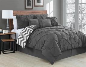 img 1 attached to Avondale Manor 7 Piece Comforter Charcoal