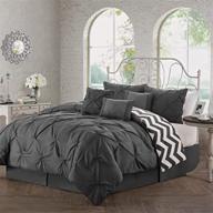 avondale manor 7 piece comforter charcoal logo