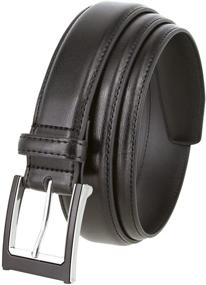 img 2 attached to Black Silver Buckle Genuine Leather