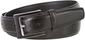 img 3 attached to Black Silver Buckle Genuine Leather