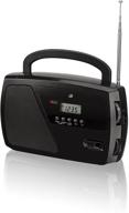 📻 gpx, inc. r633b black portable shortwave am/fm clock radio logo