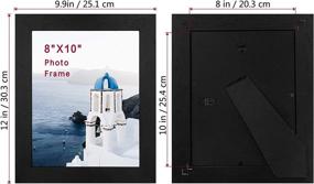 img 3 attached to 🖼️ Stylish 8x10 Black Picture Frame: Wall/Tabletop Display, Ready to Hang, Ideal for Home Decoration