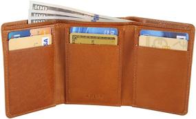 img 3 attached to 💼 Trifold Leather Wallet for Men with RFID Blocking - Essential Accessories for Today's Generation