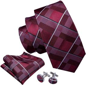 img 3 attached to 👔 Barry Wang Designer Stripe Handkerchief: The Perfect Wedding Men's Accessory for Ties, Cummerbunds & Pocket Squares!