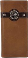 🤠 leather bifold cowboy wallet - western inspired logo