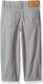 img 1 attached to 👖 U.S. Polo Assn. Boys' 5 Pocket Twill Pants: Stylish and Durable Bottoms for Boys