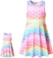 👗 stylish sleeveless girls' clothing: america matching dresses clothes logo