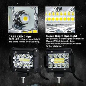 img 3 attached to Turboo 12000LM Triple Driving Pickup Lights & Lighting Accessories