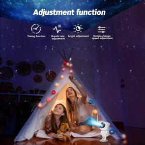 img 2 attached to 🌌 Starry Night Adventure: TikTok Astronaut Galaxy Projector, Remote Control, 360° Rotation & Magnetic Head for Kids Room & Gaming Decor