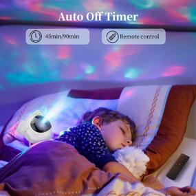 img 1 attached to 🌌 Starry Night Adventure: TikTok Astronaut Galaxy Projector, Remote Control, 360° Rotation & Magnetic Head for Kids Room & Gaming Decor