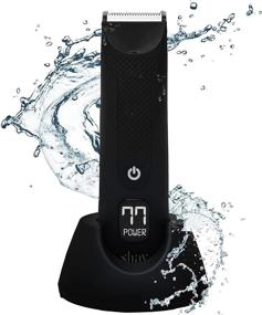 img 3 attached to 🪒 SHAV Electric Below-The-Belt Trimmer for Men: Grooming Made Easy with Replaceable Ceramic Blade, Waterproof Body Shaver & Standing Recharge Dock