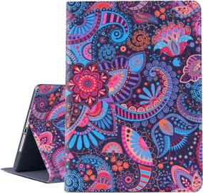 img 4 attached to Vimorco New iPad 9.7 inch 2018/2017 Case - Premium Leather Hard Shell Cover for iPad Air, iPad 6th/5th Generation with Auto Wake/Sleep
