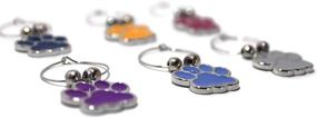 img 2 attached to Exquisite DCLO Print Wine Glass Charms: Add Elegance to Your Wine Tasting Experience!