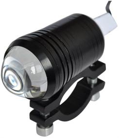 img 2 attached to 🏍️ GOODKSSOP 2PCS Waterproof U1 LED Motorcycle Fog Light Bar Spotlight: Bright and Powerful Headlamp with Black Metal Shell