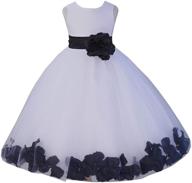 цветочные лепестки платьев на день рождения для девочек: детская одежда ekidsbridal логотип