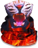 🐆 women's leopard print half face dust mask – biker bandana for outdoor activities like riding, fishing, hunting, running, atv, rave, and festivals – multifunctional headwear with dust protection tube mask logo