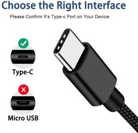 img 2 attached to Кабель для зарядки и синхронизации данных USB-C Type C длиной 6 футов для GoPro Hero MAX, Hero 9 8 7 6 5 Session 2018, черно-бело-серебристый, LG V30 V20 G5 G7 G6, Samsung Galaxy S10 S9 S8 - кабель быстрой зарядки для GoPro Hero7 Hero9