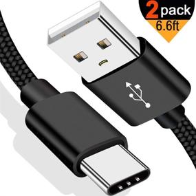 img 4 attached to Кабель для зарядки и синхронизации данных USB-C Type C длиной 6 футов для GoPro Hero MAX, Hero 9 8 7 6 5 Session 2018, черно-бело-серебристый, LG V30 V20 G5 G7 G6, Samsung Galaxy S10 S9 S8 - кабель быстрой зарядки для GoPro Hero7 Hero9