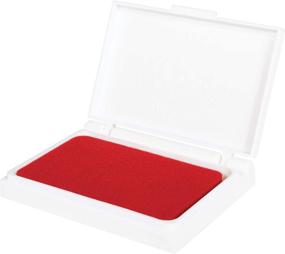 img 1 attached to Washable Red Stamp Pad for Crafting (Non-Toxic, Fade Resistant) - Ideal for Scrapbooks, Posters, and Cards - Enhance Learning Experience