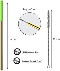 img 2 attached to NEBYWOLD Reusable Stainless Drinking Silicone Household Supplies