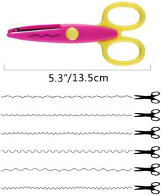 img 2 attached to 🖌️ KUUQA 6 Piece Children's Safety Scissors Set for Art, Crafts, and Paper Construction - Supplies for Kids and Students