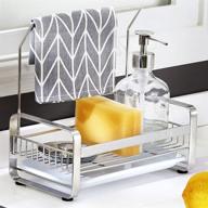 🧽 sus304 stainless steel sponge holder - large kitchen sink organizer with sink caddy and tray логотип