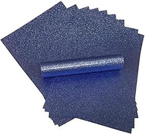 img 1 attached to 🎨 A4 Glitter Paper: Sparkling Soft Touch, Non-Shed 150gsm/40lb - 10 Sheets (Dark Blue) - Perfect for Crafts and Projects!