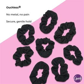 img 1 attached to Goody Womens Ouchless Scrunchie Black