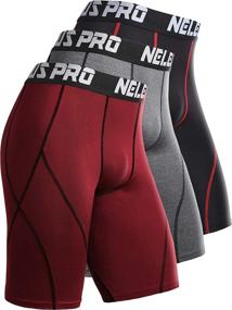 img 1 attached to 🩳 Versatile Neleus Men's Compression Shorts Pack of 3: Optimal Comfort and Performance