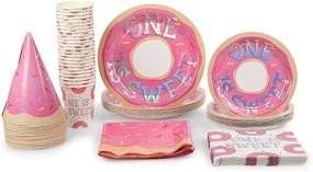 img 3 attached to 🍩 Donut 1st Birthday Party Pack: Sweet Celebration Set (Serves 24, 123 Pieces)