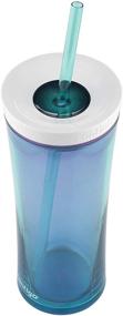 img 2 attached to 🍼 Contigo 71941 Shake GO 20OZ Bottle, 20 Ounce - Scuba Blue with Pink Accent: Leak-proof & Durable