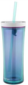 img 1 attached to 🍼 Contigo 71941 Shake GO 20OZ Bottle, 20 Ounce - Scuba Blue with Pink Accent: Leak-proof & Durable