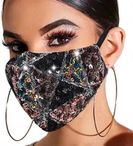 img 4 attached to Breathable Washable Decorative 🎭 Masquerade Occupational Health & Safety Products