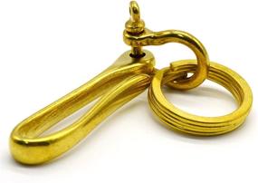img 1 attached to 🔗 Nautical Fishhook Shackle Keychain Keyring
