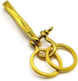 img 4 attached to 🔗 Nautical Fishhook Shackle Keychain Keyring