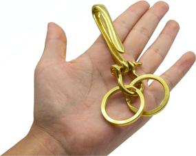 img 3 attached to 🔗 Nautical Fishhook Shackle Keychain Keyring