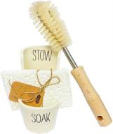 mud pie sponge brush caddy logo