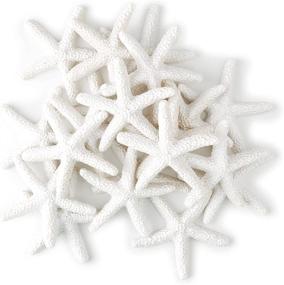 img 4 attached to 🌟 SUBANG 20 Pieces White Resin Sea Star Starfish 2.3 Inch - Perfect for Wedding Decor, Beach Theme Party, Home Decorations, DIY Crafts, Fish Tank