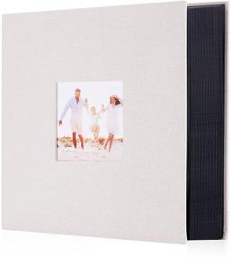 img 4 attached to Large Capacity 4x6 Artmag Fabric Photo Album - Beige Linen, Ideal for Family, Wedding, Anniversary - Holds 400 Vertical Photos (400 Pockets)