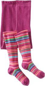 img 1 attached to 🍬 Little Girls' Jelly Bean Stripe Tights for Country Kids
