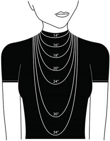 img 1 attached to Get Noticed with Verona Jewelers Sterling Silver Adjustable Box Chain Bolo Necklace - Up to 24 Inches!