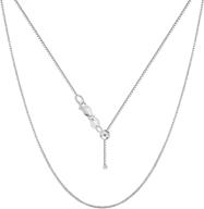 get noticed with verona jewelers sterling silver adjustable box chain bolo necklace - up to 24 inches! logo