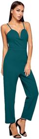 img 1 attached to Romwe Sweetheart Strapless Stretchy Jumpsuit Women's Clothing for Jumpsuits, Rompers & Overalls