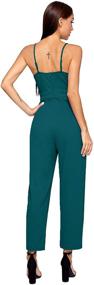 img 3 attached to Romwe Sweetheart Strapless Stretchy Jumpsuit Women's Clothing for Jumpsuits, Rompers & Overalls