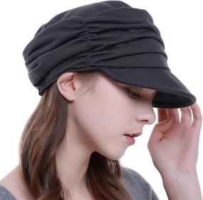 img 2 attached to Головные уборыCity Fashion Brim Visor Black