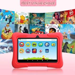 img 2 attached to 🐉 Детский планшет Dragon Touch Y88X Pro 7" с 2 ГБ оперативной памяти, 16 ГБ памяти, операционной системой Android 9.0, предустановленным приложением Kidoz и подключением Wi-Fi - Теперь с полностью новым контентом Disney.